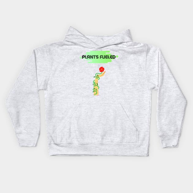 Plant Fueled Kids Hoodie by VeganShirtly